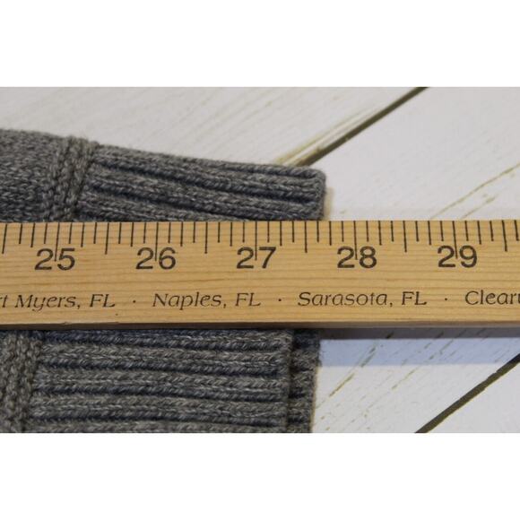 American Eagle Men's XXL Gray Color Block 1/4 Button Mock Neck Sweater Pullover - Picture 13 of 13